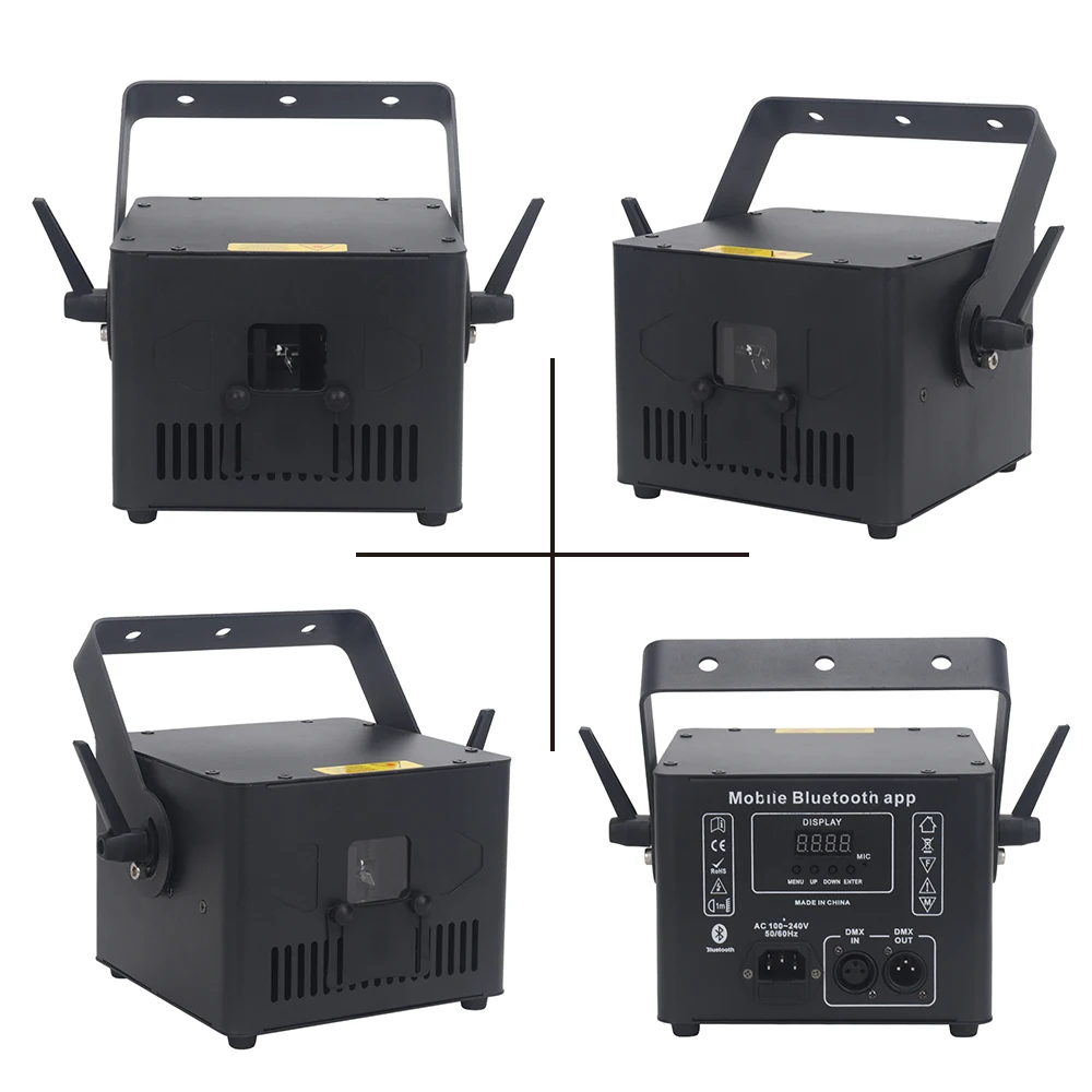 5W RGB Full Color 3D Animation DJ Laser Light - Bluetooth DMX
