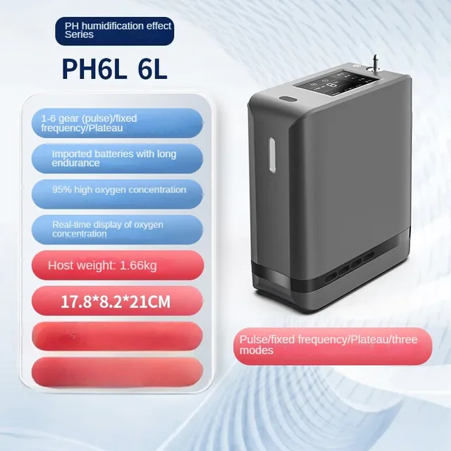 OEM Long Duration Portable Oxygen Concentrator Battery with Charger For Home Outdoor Plateau use PH6L