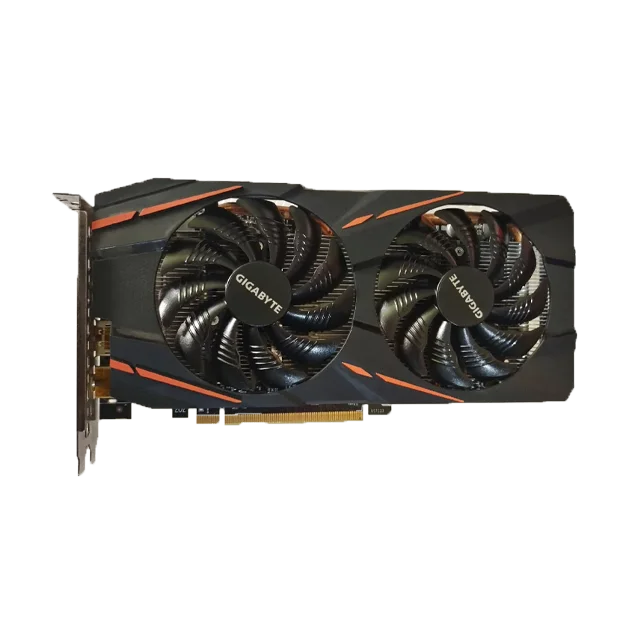 High Quality RX580 RX590 8GB GDDR5 Gaming Graphics Card 2 Fans with 256 Bit Memory Inter