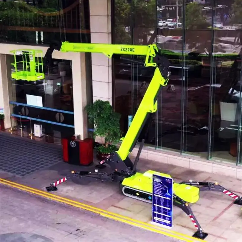 Mobile Electric Boom Lift Work Platform 27M ZX27AE Spider Boom Lift