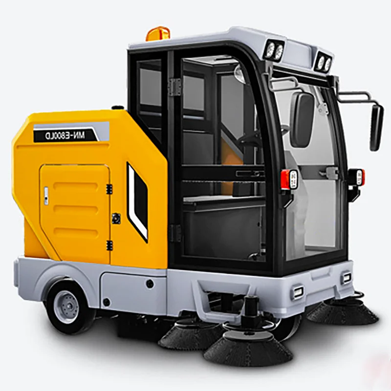 Multi-Function Street Road Avenue Cleaning Machine Truck Four Wheel Sweeper Fully Closed Electric Automatic on Floor Sweeper Car