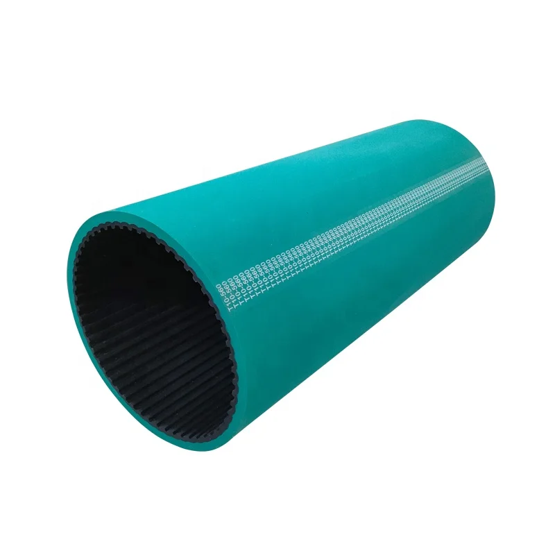 Rubber Toothed Belt Green Rubber Coating Timing Belt For Packaging
