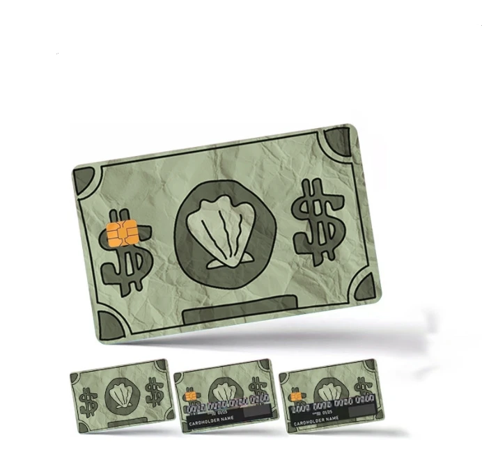 Debit Credit Card Sticker Custom Bank Card Brand Logo Printing Packaging Label