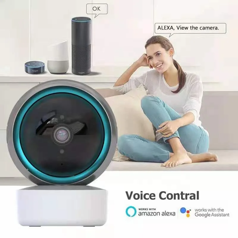Hot Sales Tuya APP Wireless Smart Home Camera 1080P 2MP HD Wifi Baby Monitor CCTV Camera Motion Detection Two-way Audio