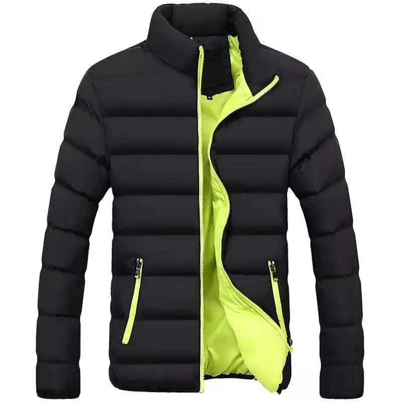 Men's Cotton Coat Winter Thickened Fashion Standing Collar Jacket_voghion.com