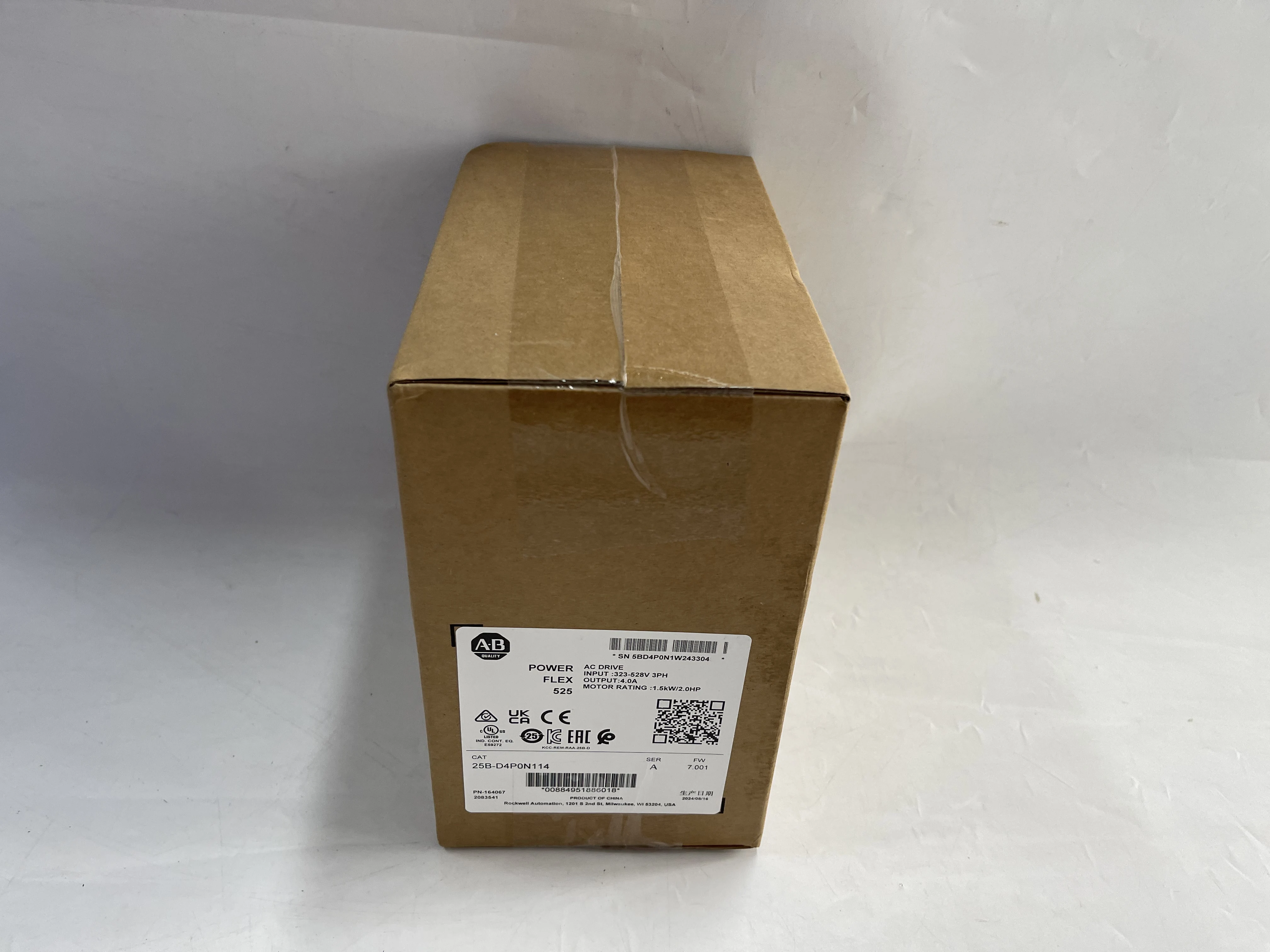 Allen-Bradley PowerFlex AC Drive 25B-D4P0N114 Allen-Bradley PowerFlex AC Drive 25B-D4P0N114