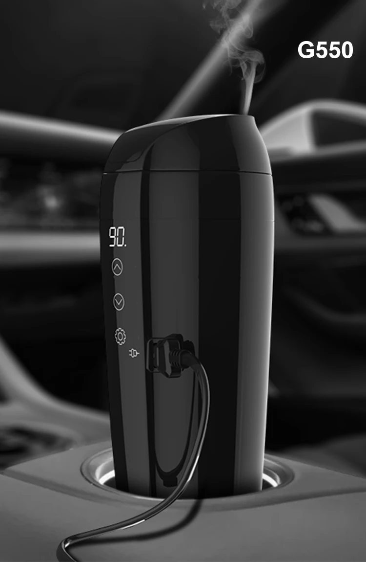 Temperature Control Travel Coffee Mug Car Heated Smart Cup With Led Display,Coffee Beverage