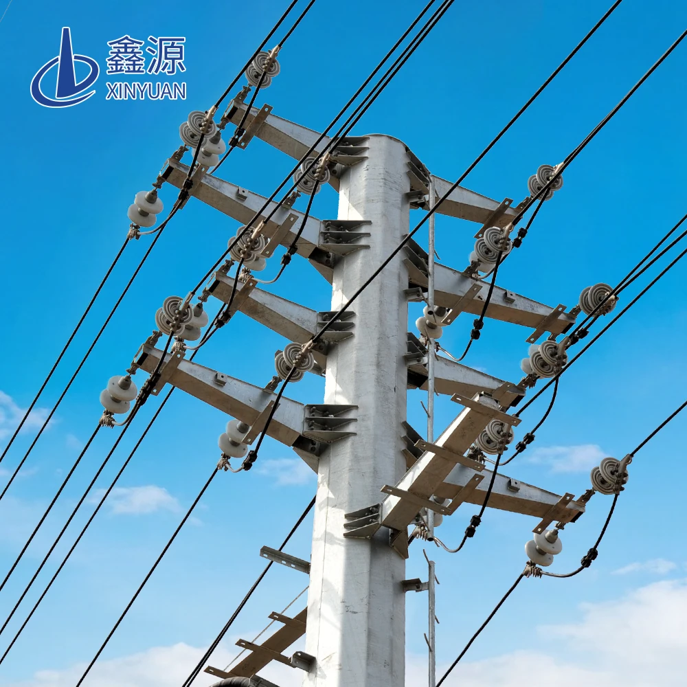 Hot-DIP Galvanized Substation Steel Power Transmission Tower 10m-60m Height Electric Transmission Line Mast