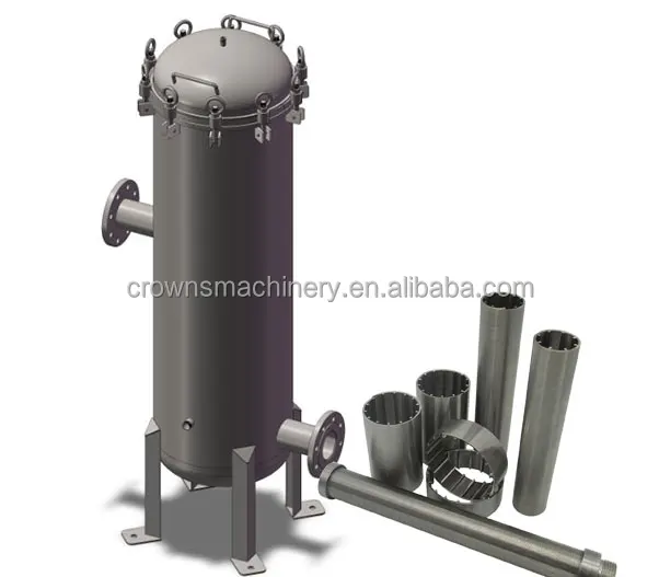 Stainless Steel Water Filter Housing High Pressure Filter Multi Cartridge Filter Housing