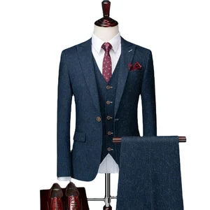 Latest Men Suits 3 Piece Set in Stock Ready to Ship for Wedding Wear