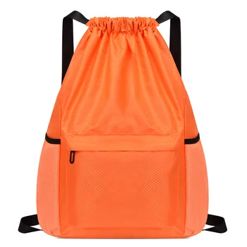 Manufacture New Arrival Outdoor drawstring Backpack Large Capacity drawstring polyester Sports Backpack