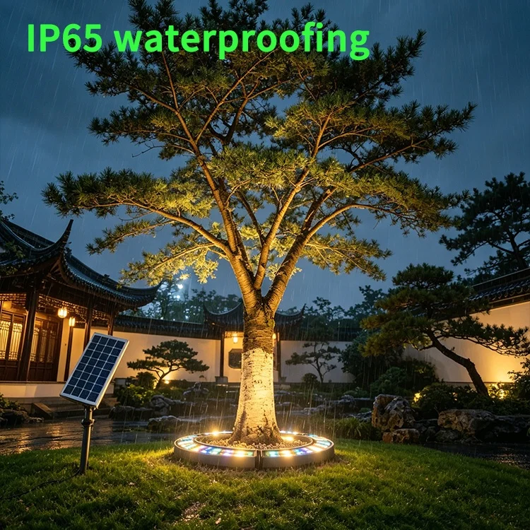 Ip65 Wasserdichte Baumbeleuchtung Solarbetrieben Dmx512 60w Mit Automatischer Ein/aus-funktion Für Außenbereich Garten Landschaft Und Intelligente Baumbeleuchtung