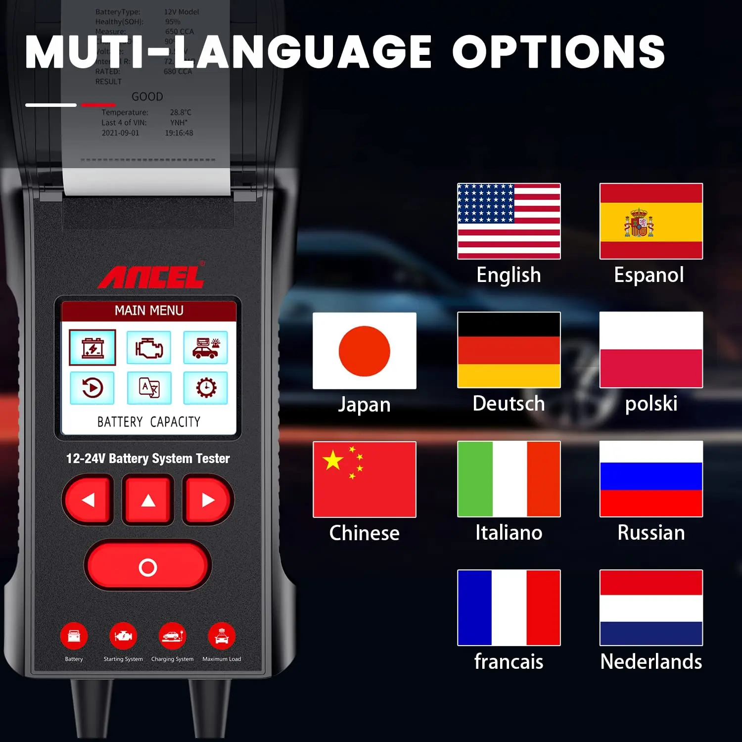 ANCEL BST600 Features Overview