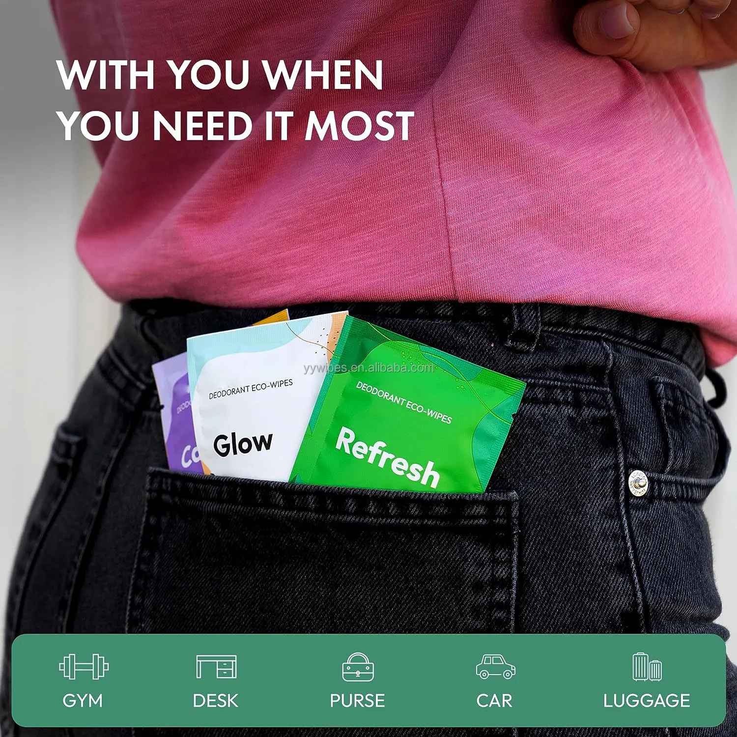 Custom Antiperspirant Deodorant Wipes Ecofriendly Biodegradable