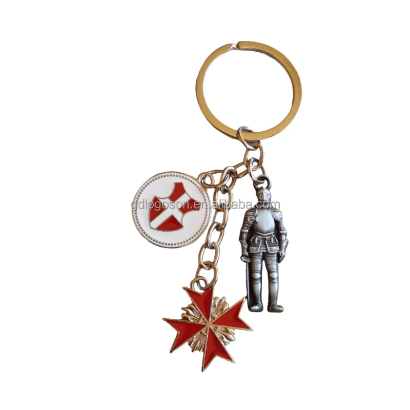 Custom Malta Keyring Souvenirs - Maltese Cross Keychains