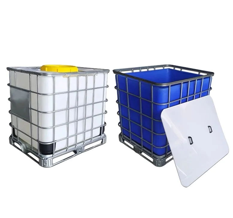 IBC Container Wholesale Stackable Plastic Tote Strong Acid and Chemical Storage 1000litre LLDPE IBC Tank Free Spare Parts XUANLE