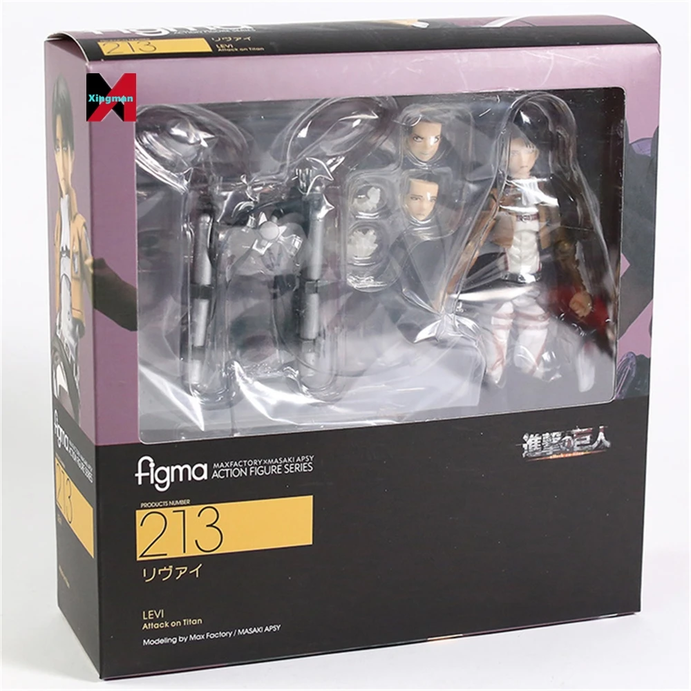 新品未開封　figma 213 リヴァイ Attack on Titan Figma 213 Attack On Titan Levi Action Figure Max Factory | eBay