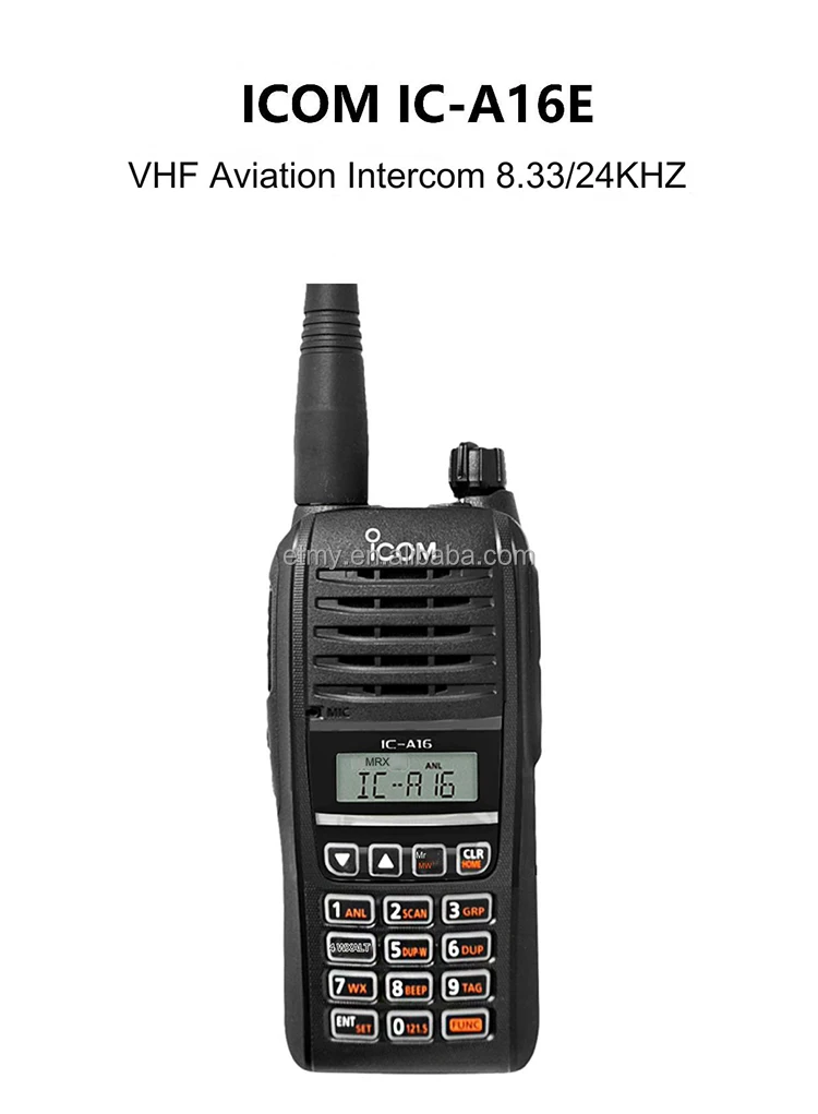Icom Ic-A16e VHF Air Band Radio - Reliable Aviation