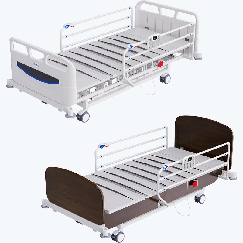 Factory Customized Adjustable Back & Leg Height Hospital Nursing Bed