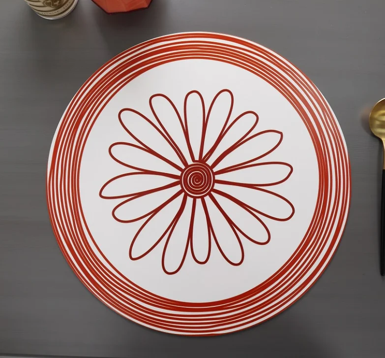 New Arrival Pvc Foam Placemat Vinyl Custom Printed Table Mat Kitchen