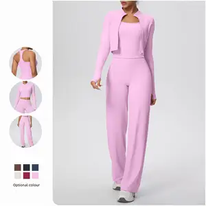 Suits Custom logo Waistband  Elastic Breathable Sweatsuit Private Label SimpleLow Moq Long Sleeves Butt Scrunch Sports Wear