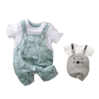 Summer newborn Short sleeves jumpsuit baby girl clothes wholesale