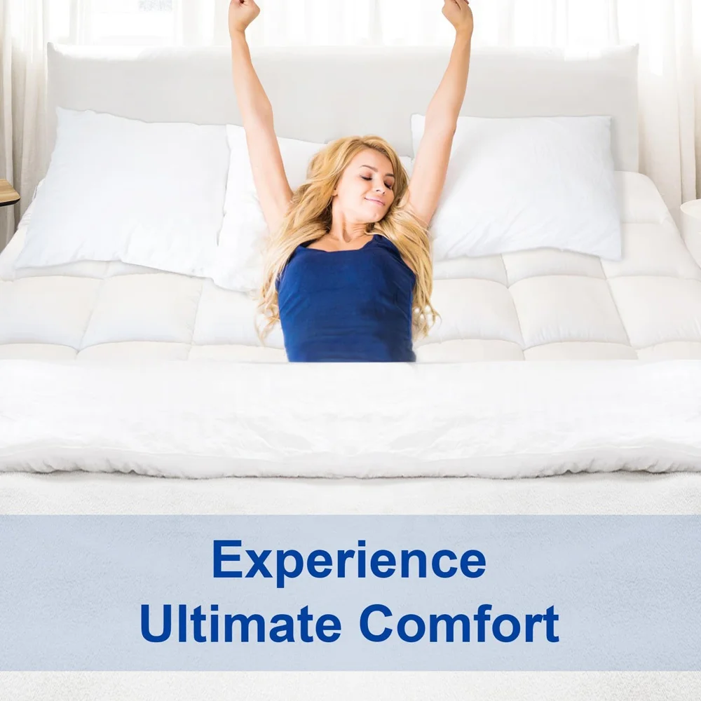 Anti-Technics Knitted Bamboo Jacquard Waterproof Mattress Topper Protector Bed Mat for Hotel Use with Anti-Bacteria Protection factory