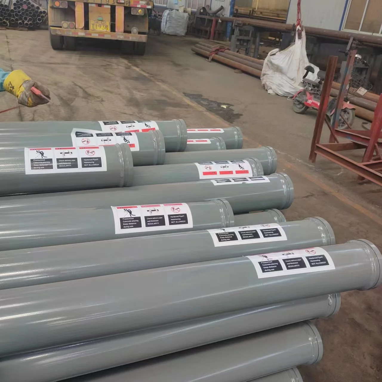 DN125 ZX Concrete Pump Pipe for Putzmeister Trucks