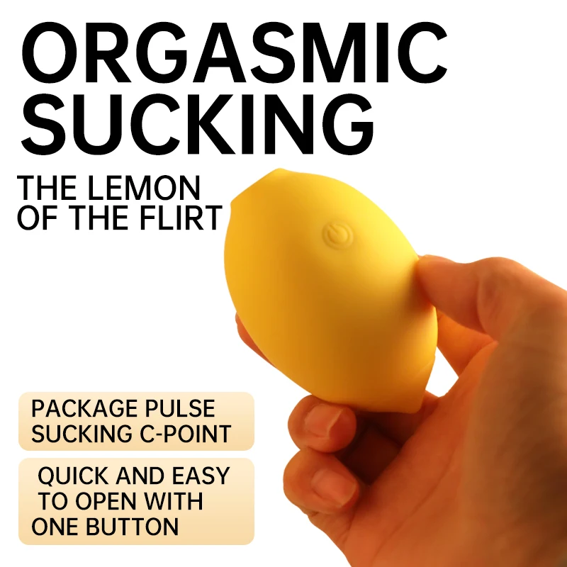 USB Charging Orgasmic Pleasure C Spot Pussy Vagina Relax Lemon Shape Cute Female Sex Toys 10 Frequency Sucking Vibrators
