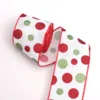 White Polka Dots with Red Edge-6.3cm, 10 Yards Per Roll