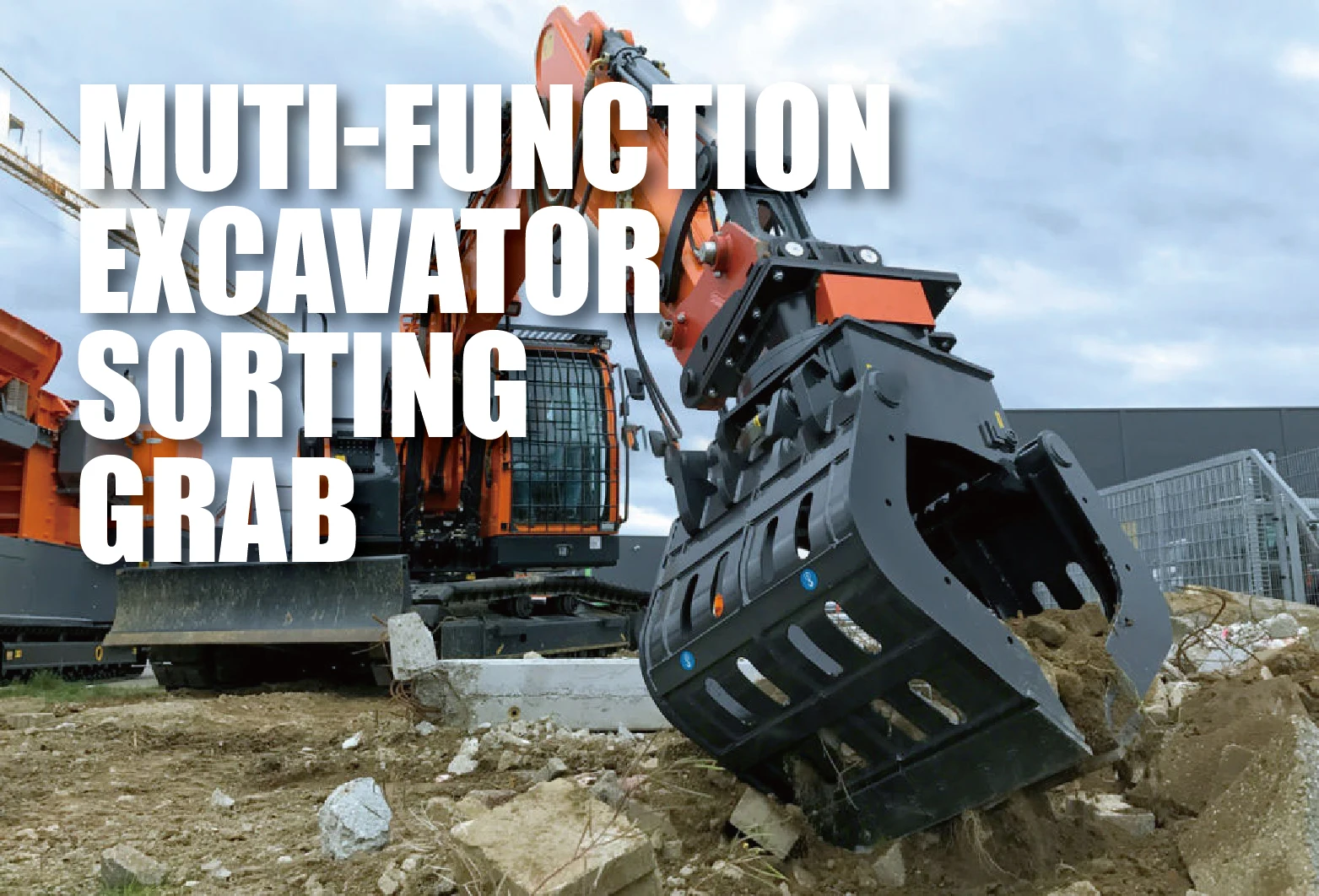YICHEN Factory Outlet Iron Scrap Gripper 360 Degree Rotation Excavator Grab Bucket, Thumbs Bucket, Bucket Grapple for Excavator details