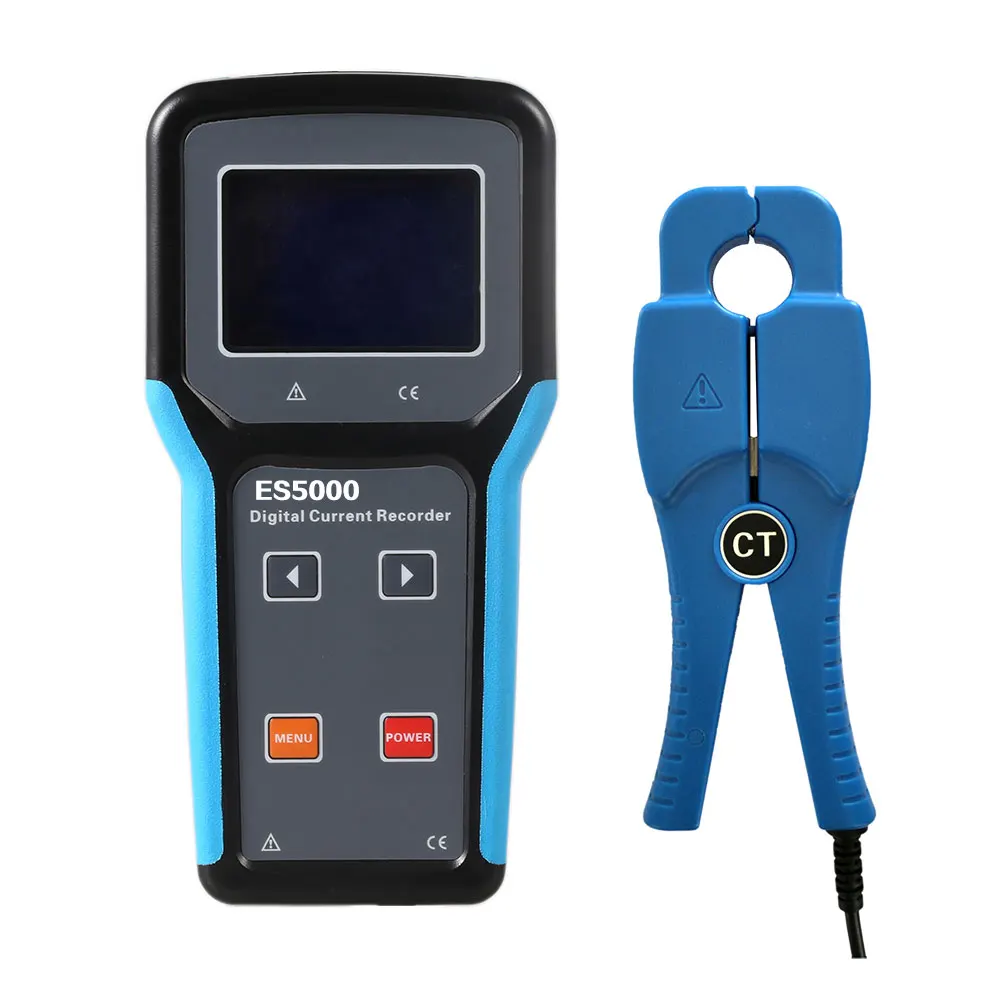 ES5000 Ac Current Measurement Record Online Monitoring Record Line Maintenance  Digital Clamp Meter 200A Current Data Logger