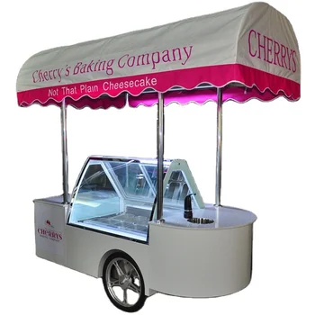 Customized design ice lolly tricycle freezer cart ice cream van, View ...