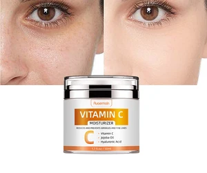 Private Label Skin Care Moisturizer Cream Anti-aging Vitamin C Whitening Face Cream Lotion for Dull Face Care Dark Spot Remover