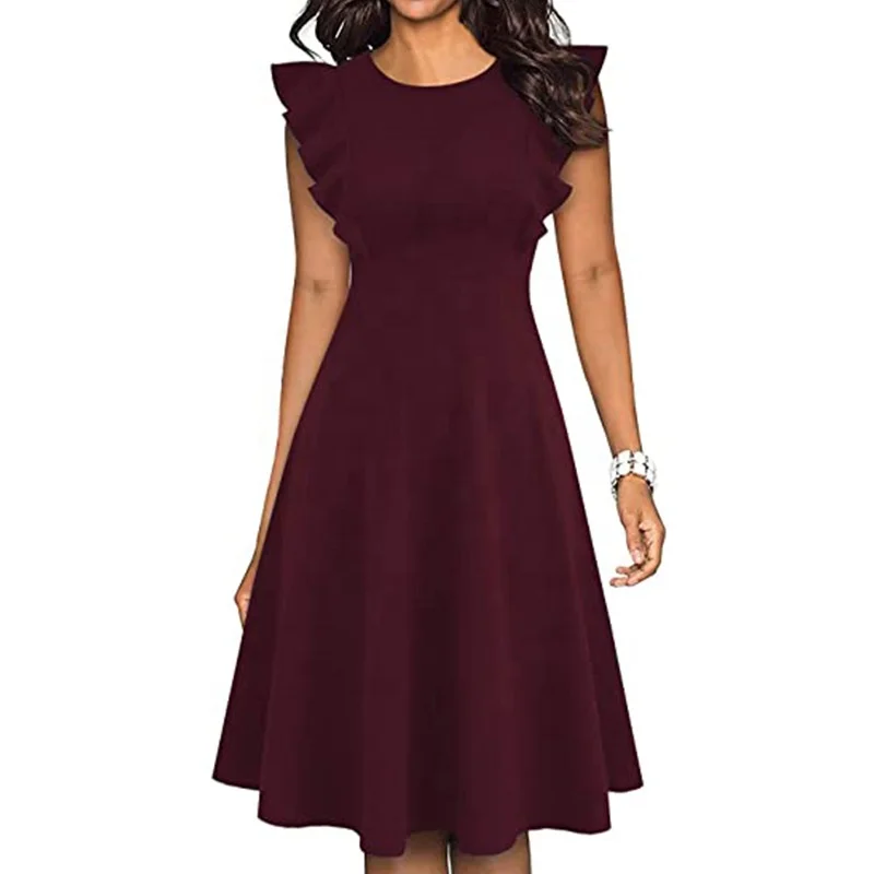 best casual midi dresses versatile 2025 PRETTYGARDEN Spring Casual Dresses for Women Summer Business Work Midi main image 0