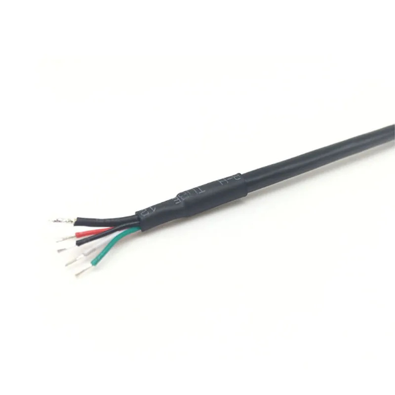 Бесплатный образец 5pin usb 2,0 micro male для открытого неизолированного кабеля