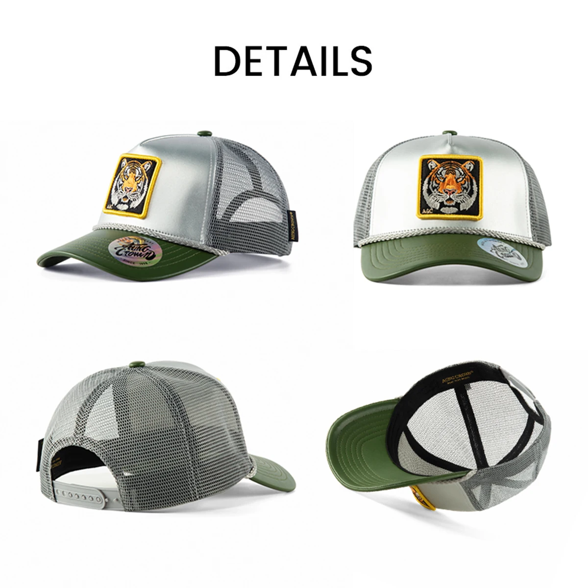 Felt Applique Adjustable Snapback Mesh Trucker Hat Cap Trust No One Embroidered Trucker Cap Adjustable Mesh  main image 2