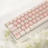 คีย์บอร์ด White-M68 + คีย์แคป MAO Pink Cat