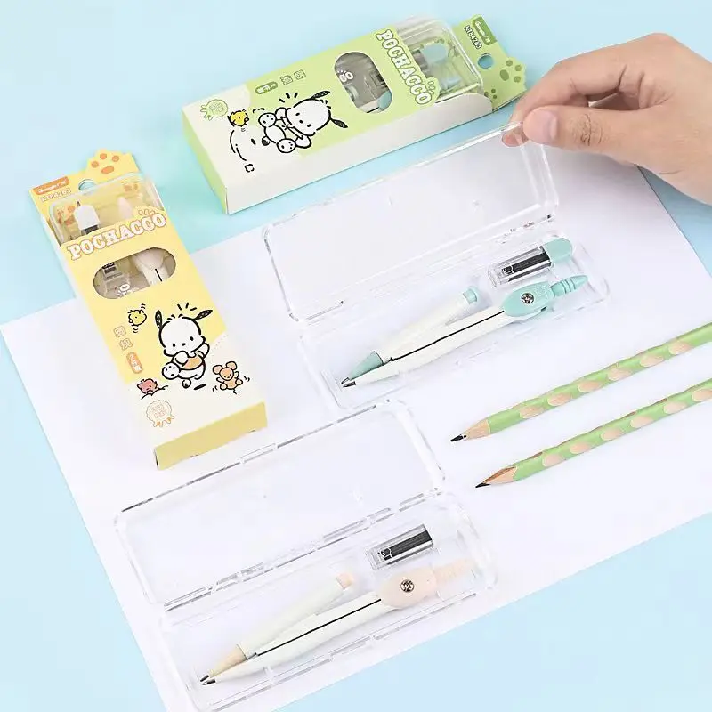 Широкий 84263 Pacha компасы для учащихся начальной и средней школы Милая анимация студентов инструменты рисования с высокой цветовой