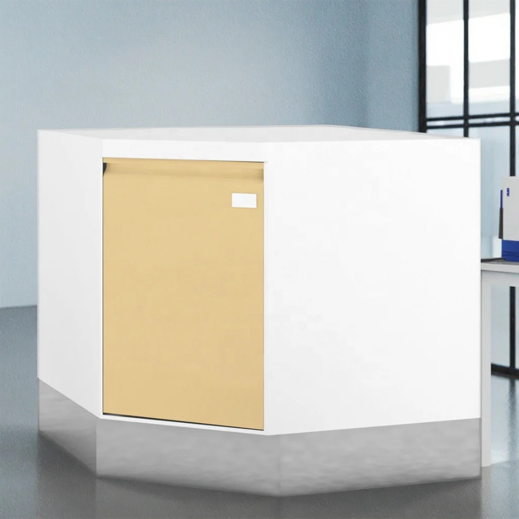 Pentagon Corner Stainless Steel Workstation Cabinet for Operating Rooms Modern Design Multi-Angle Configuration Seamless Welding 6