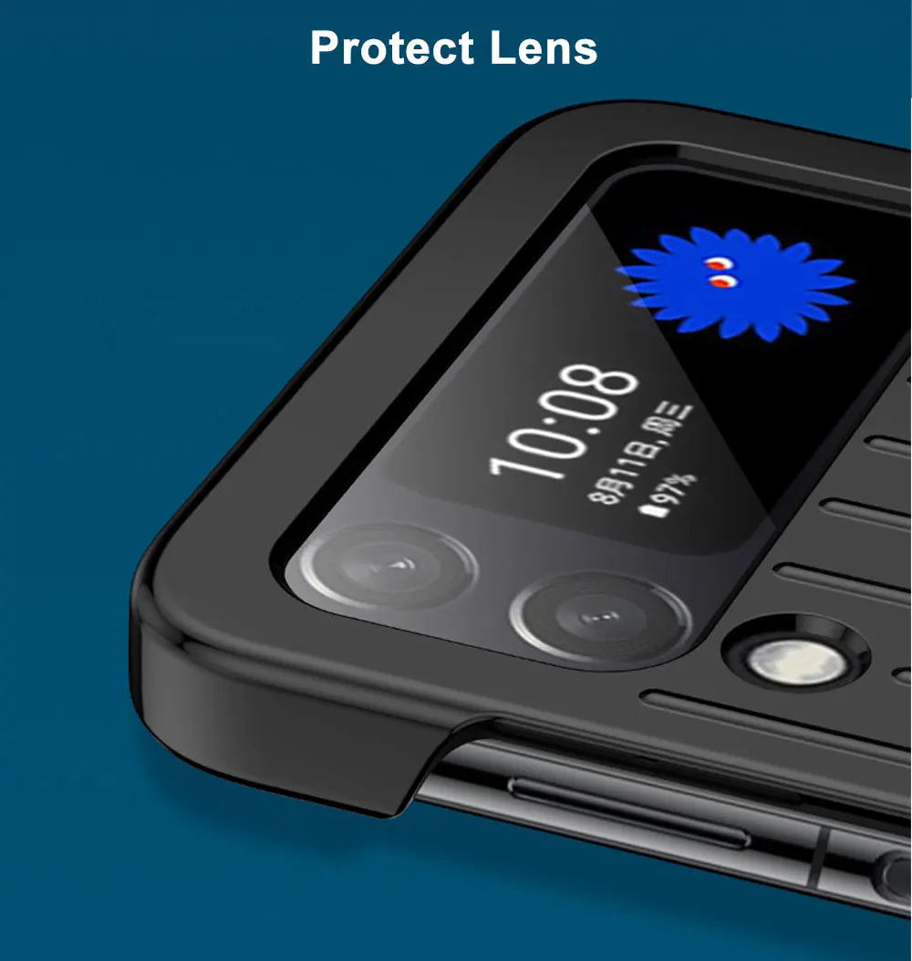 Pc Phone Case For Samsung Galaxy Z Flip5 Flip4 Flip3 5G Flip Luggage High Quality Fold Mobile Cases Sjk120 Laudtec details