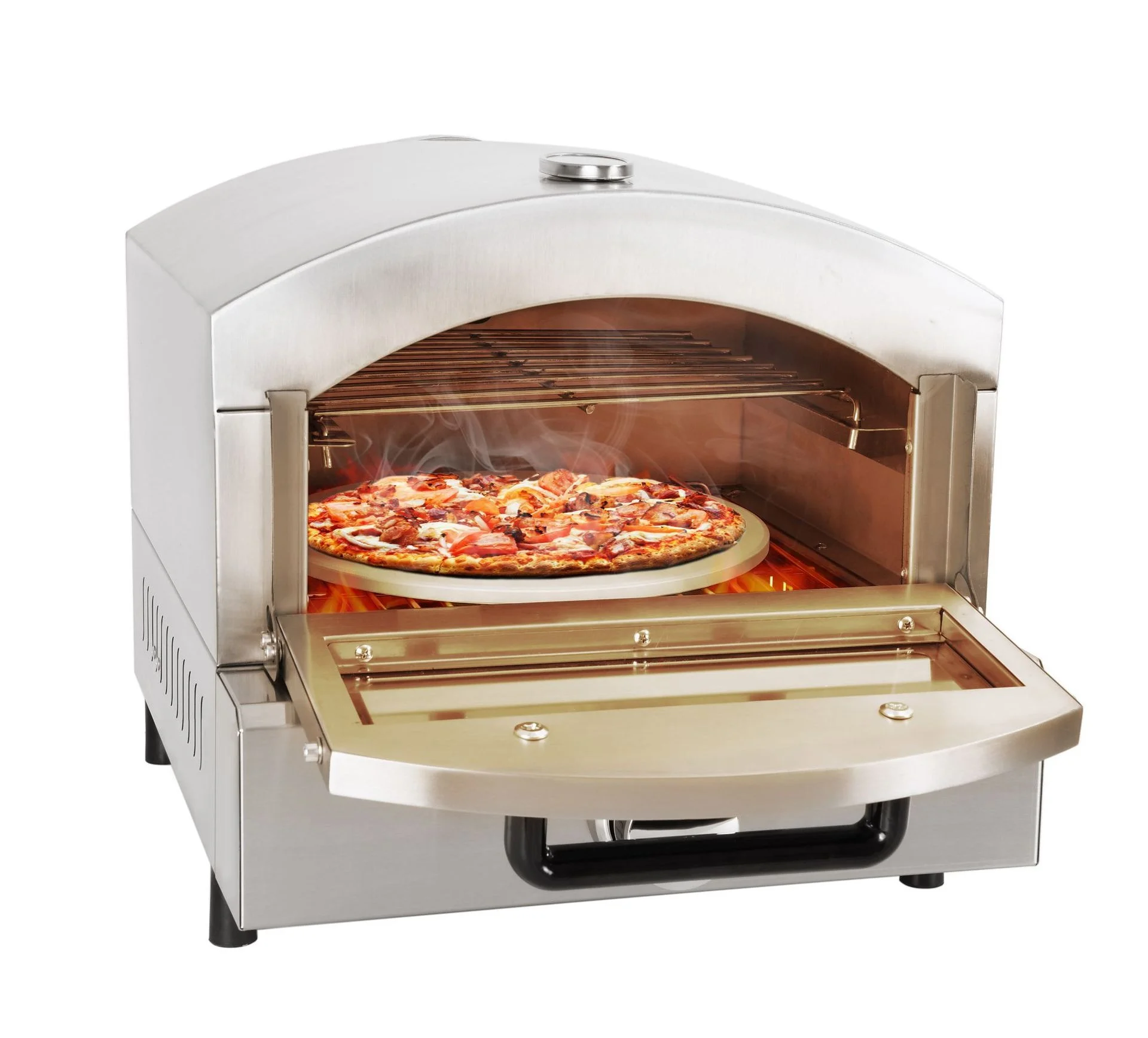 Supertise Commercial Gas Pizza Oven Making Machine Built In Ovens