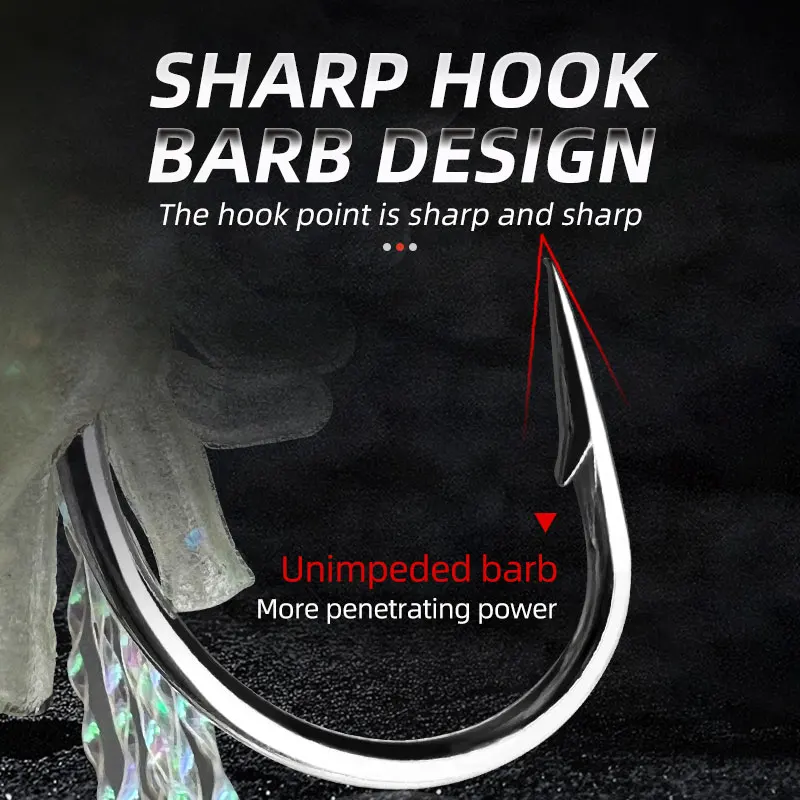Großhandel 5 Teile/satz Luminous Shrimp Hook Angeln Locken Sabiki
