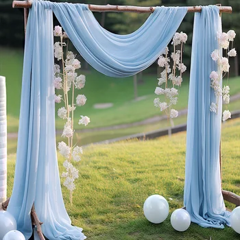 Wedding Arch Drape Chiffon Fabric for Party, Ceremony, Decoration