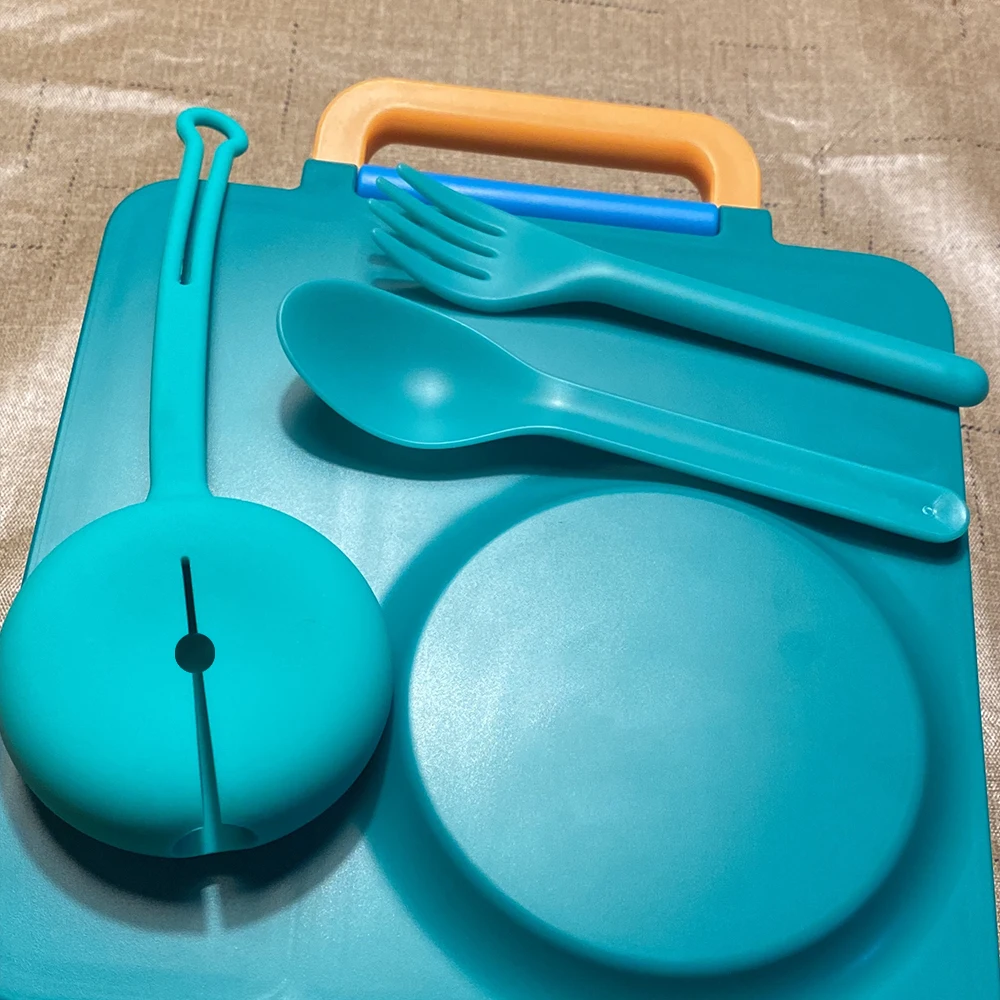 Custom Biodegradable Unique Baby Fork And Spoon Set With Box Travel Set
