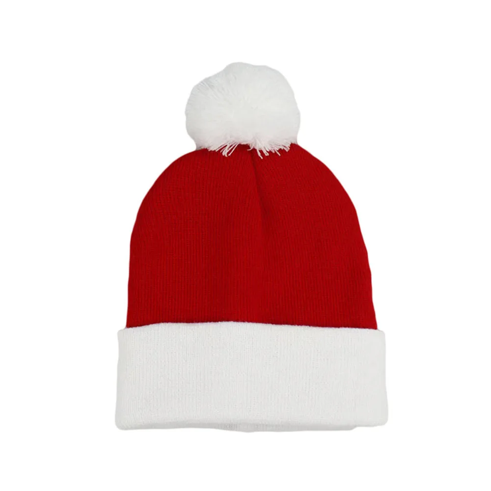 Acrylic Fibers Knitted Christmas Goods Decorations Autumn Winter Outdoor Casual Keep Warm Headwear Green Cap Hat
