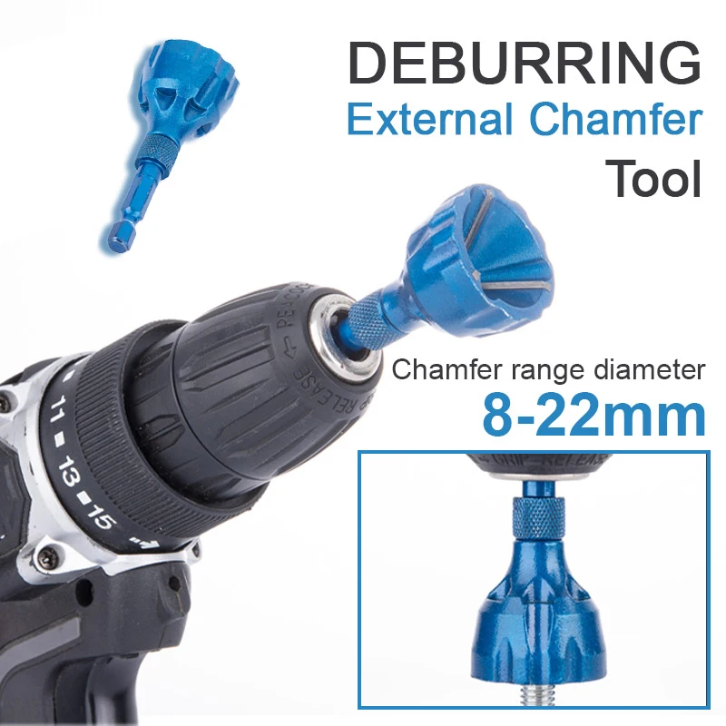 Deburring External Chamfer Bolt Deburring Tool Drill Bit For Fast Burr