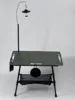 Vert armée + poche filet pour support de lampe