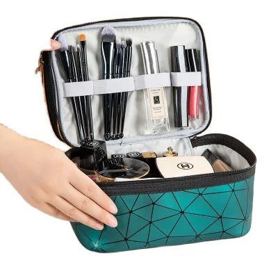 Double Layer promotion cheap wholesales makeup bags Cosmetic Bag