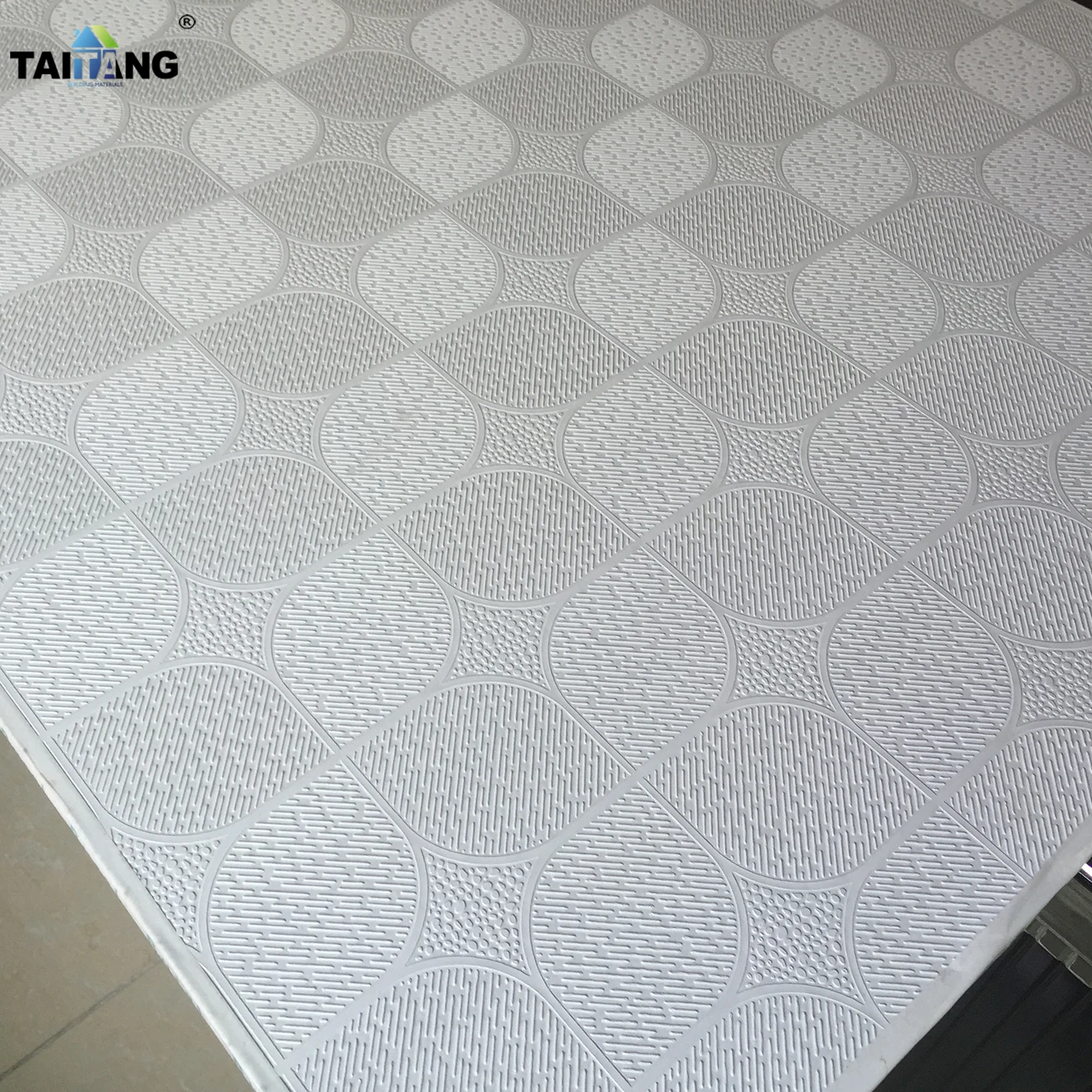 Square Ceiling Tiles 60*60 Decorative Drop Plasterboard Plafond Pvc Gypsum Board Suspended Ceiling Panel Cielo Falso Gipsum